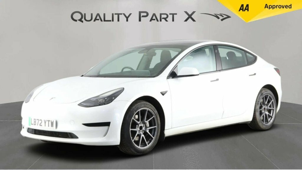 Tesla Model 3 Saloon LB72YTW White #3