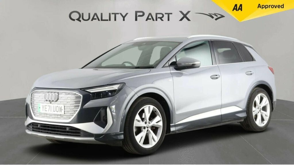 Audi Q4 E Tron Suv YE71UOW Grey #3