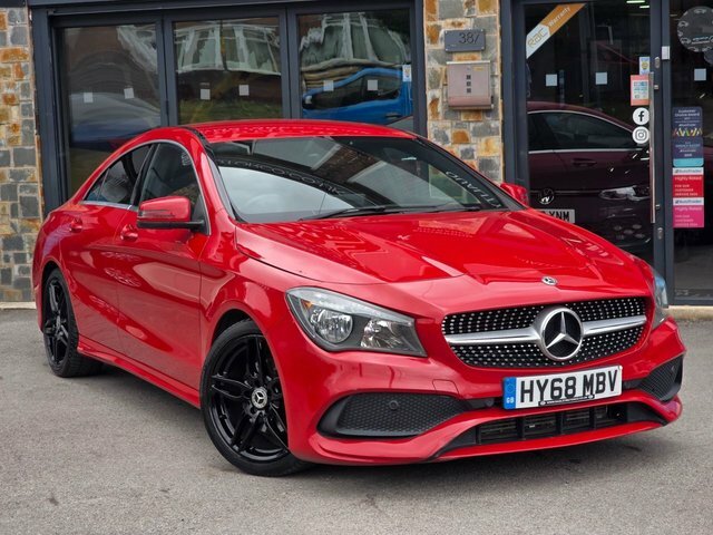 Mercedes-Benz CLA Class 2018 1.6 Cla180 Amg Line Edition Coupe HY68MBV Red #5