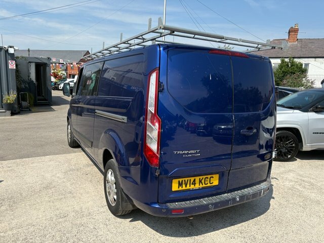 Ford Transit Custom 2014 2.2 Tdci 290 Limited Panel Van Man MV14KCC Blue #6