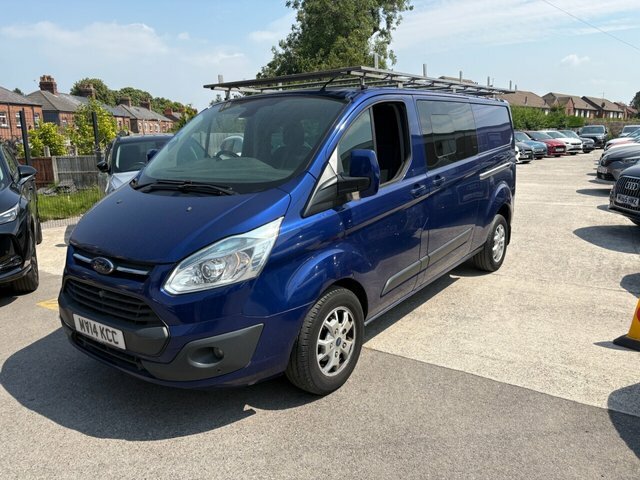 Ford Transit Custom 2014 2.2 Tdci 290 Limited Panel Van Man MV14KCC Blue #3