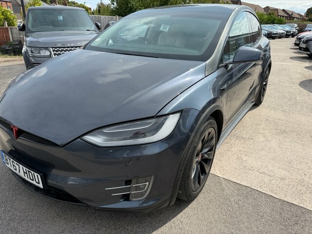 Tesla Model X 2017 90D Dual Motor Suv 4Wde Silver