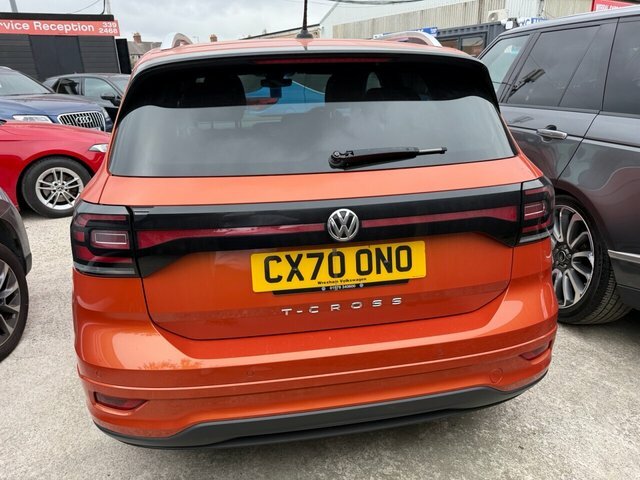Volkswagen T-Cross 2020 1.0 Tsi R-line Suv Dsg Euro 6 Ss Orange #5