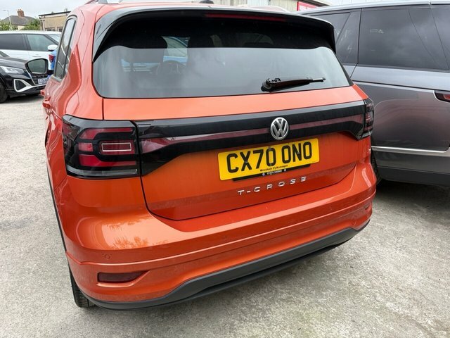 Volkswagen T-Cross 2020 1.0 Tsi R-line Suv Dsg Euro 6 Ss Orange #4