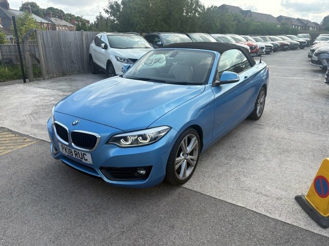 BMW 2 Series 2018 2.0 218D Se Convertible Euro Blue #2