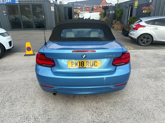 BMW 2 Series 2018 2.0 218D Se Convertible Euro Blue #5