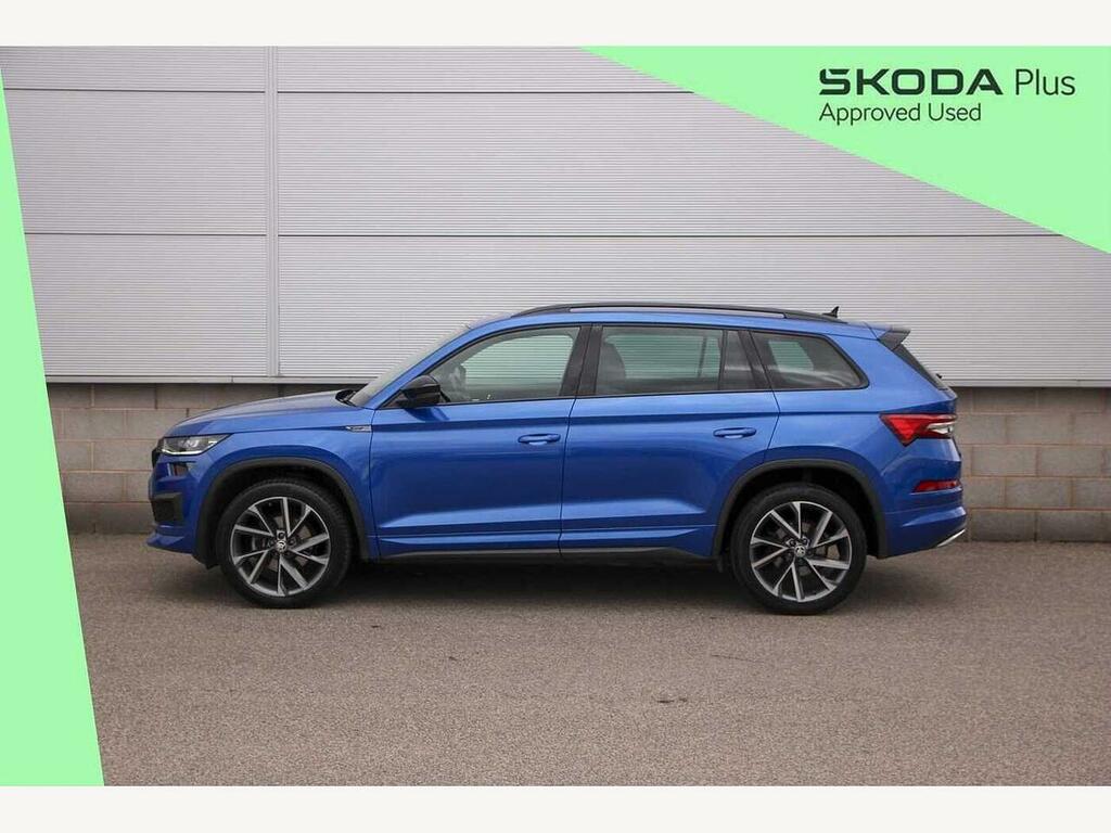 Skoda Kodiaq 2022 1.5 Tsi Sport Line Dsg 7 Seat FP71DUV Blue #4