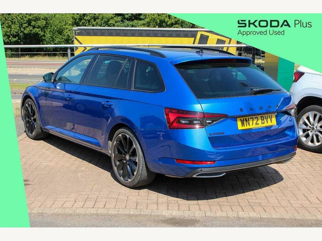 Skoda Superb 2022 2.0 Tsi 190 Sport Line Plus Dsg Blue #3