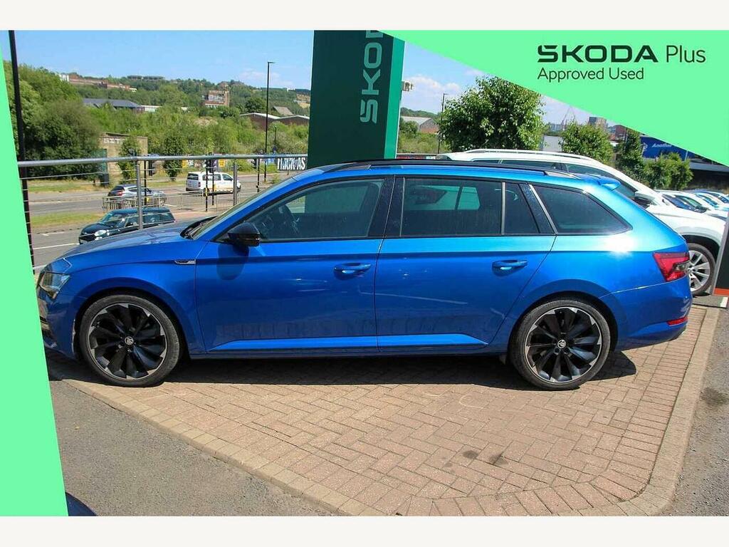 Skoda Superb 2022 2.0 Tsi 190 Sport Line Plus Dsg Blue #4
