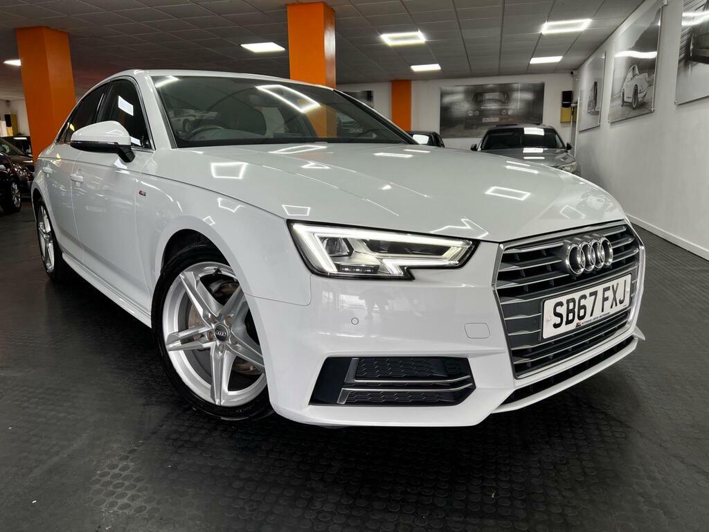 Audi A4 2.0 Tdi Ultra S Line S Tronic Euro 6 S S SB67FXJ White #3