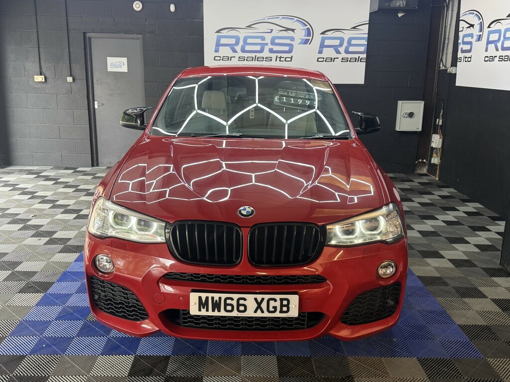 BMW X4 3.0 X4 Xdrive35d M Sport Red #3