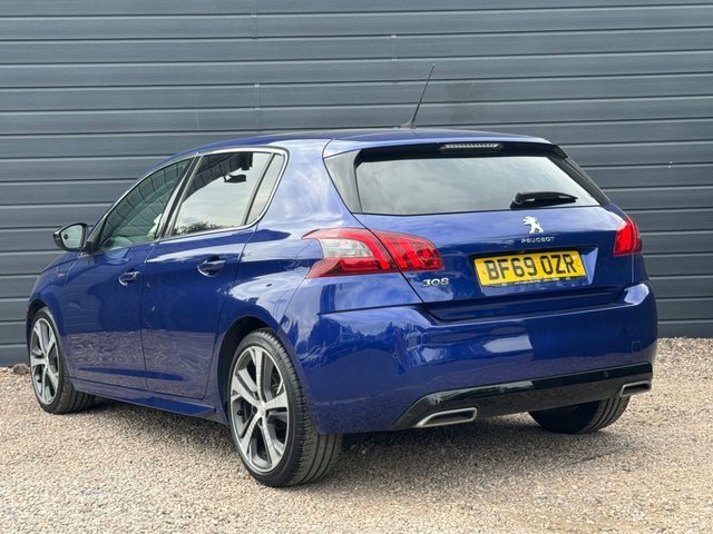 Peugeot 308 2019 1.2 Puretech Gpf Gt Line Hatchback BF69OZR Blue #2
