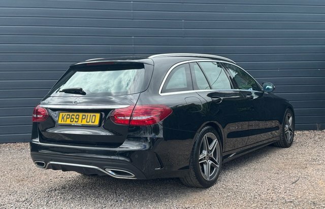 Mercedes-Benz C Class 2019 2.0 C220d Amg Line Premium Estate KP69PUO Black #5