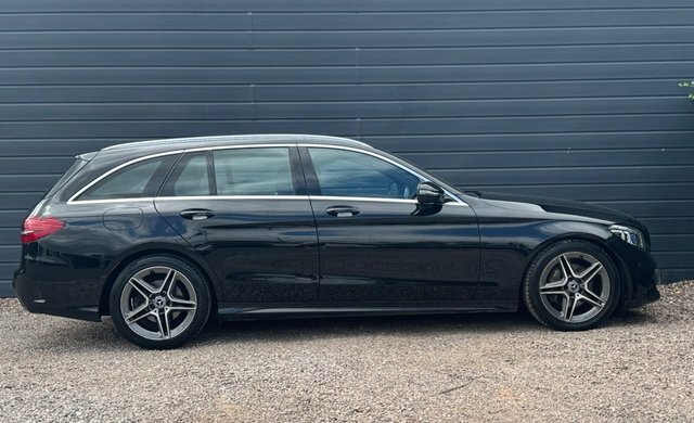 Mercedes-Benz C Class 2019 2.0 C220d Amg Line Premium Estate KP69PUO Black #6