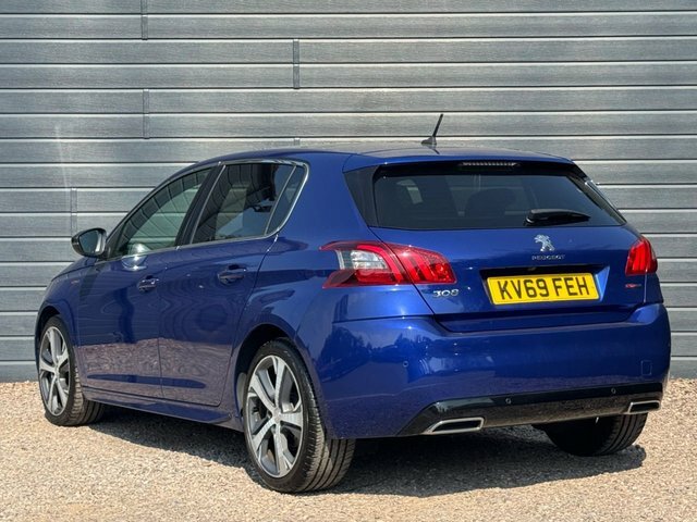 Peugeot 308 2019 1.2 Puretech Gpf Gt Line Hatchback KV69FEH Blue #2
