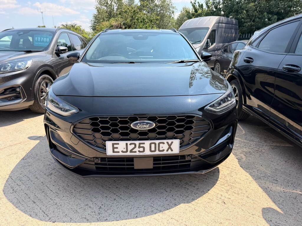Ford Focus Focus Estate 1.0 Ecoboost Hybrid Mhev 155 St-line EJ25OCX Black #2