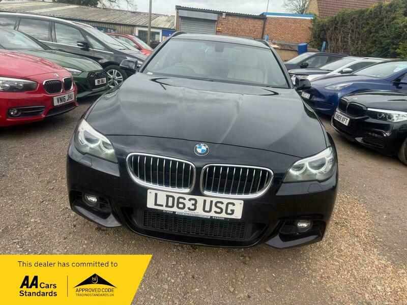 BMW 5 Series 2.0 520D M Sport LD63USG Black #2