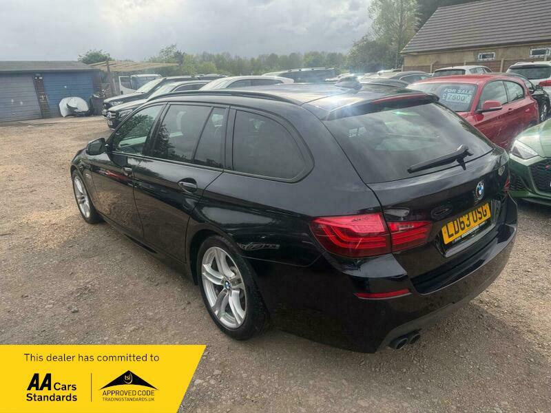 BMW 5 Series 2.0 520D M Sport LD63USG Black #5