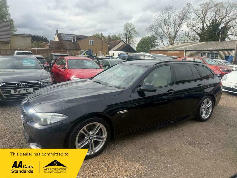 BMW 5 Series 2.0 520D M Sport LD63USG Black #4