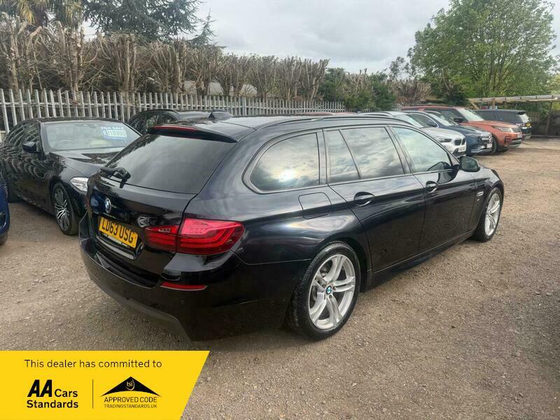BMW 5 Series 2.0 520D M Sport LD63USG Black #3