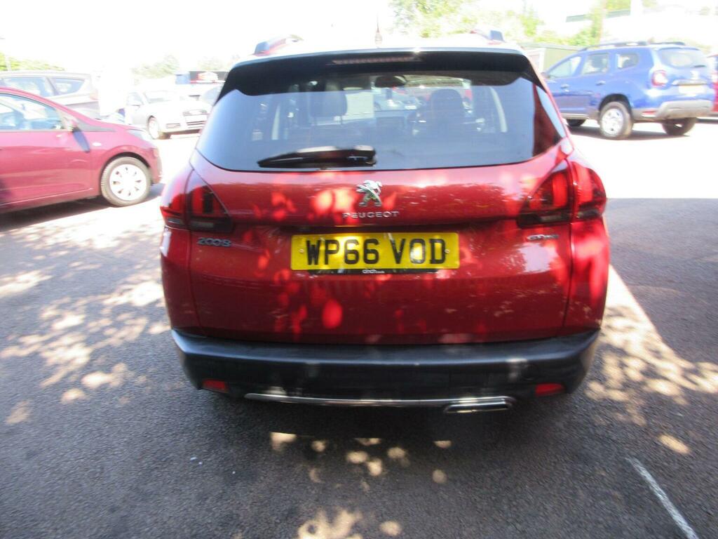Peugeot 2008 1.2 Puretech Gt Line Euro 6 Ss WP66VOD Red #5