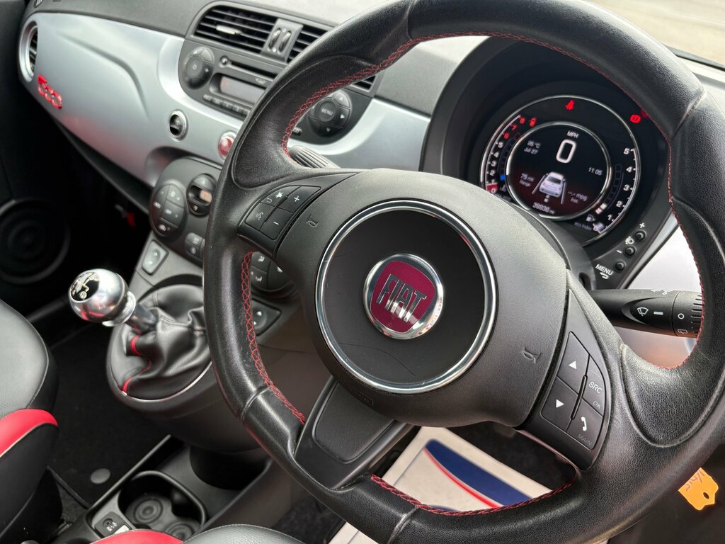 Fiat 500 1.2 S Hatchback Euro 6 Ss 69 KD15LXJ Black #6