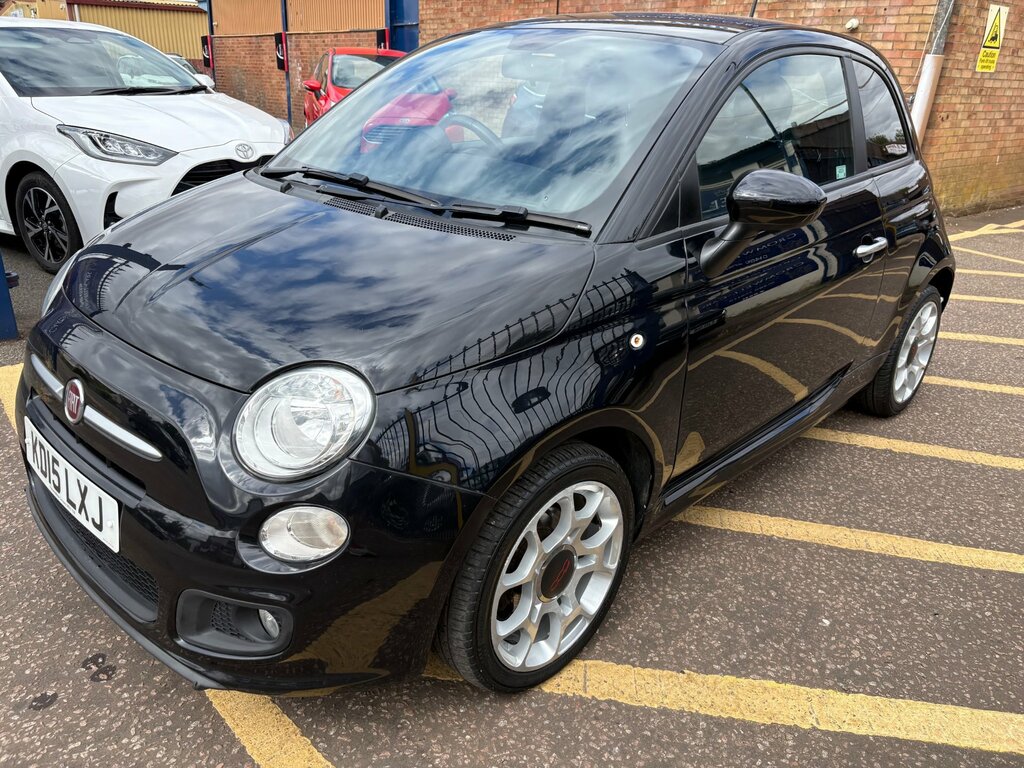 Fiat 500 1.2 S Hatchback Euro 6 Ss 69 KD15LXJ Black #2