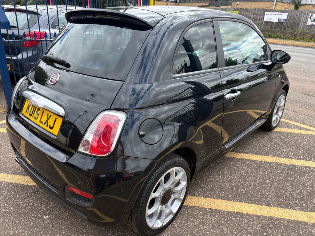 Fiat 500 1.2 S Hatchback Euro 6 Ss 69 KD15LXJ Black #5