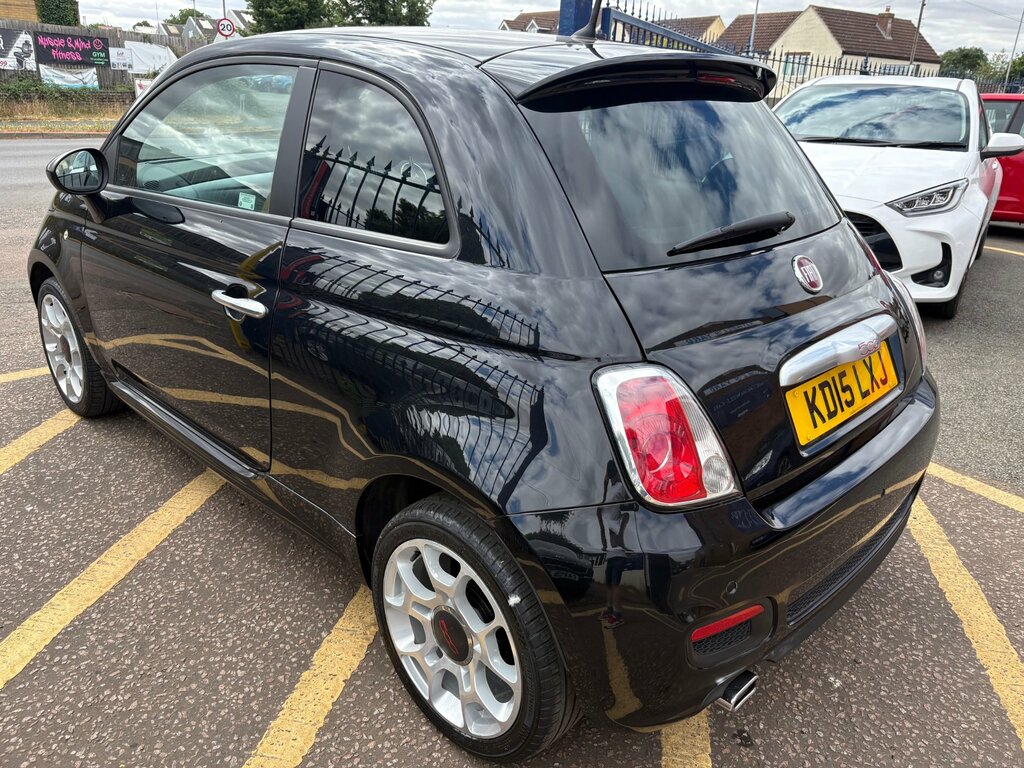 Fiat 500 1.2 S Hatchback Euro 6 Ss 69 KD15LXJ Black #3