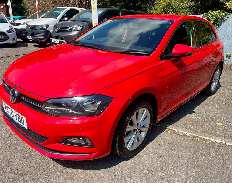 Volkswagen Polo 1.0 Evo Match Euro 6 Ss VK70YBD Red #3