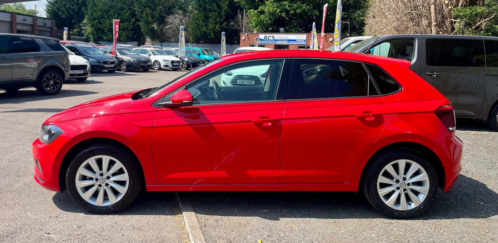 Volkswagen Polo 1.0 Evo Match Euro 6 Ss VK70YBD Red #4