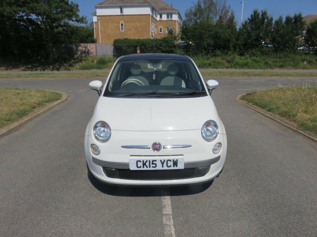 Fiat 500 1.2 Lounge Dualogic Euro 6 Ss White #5