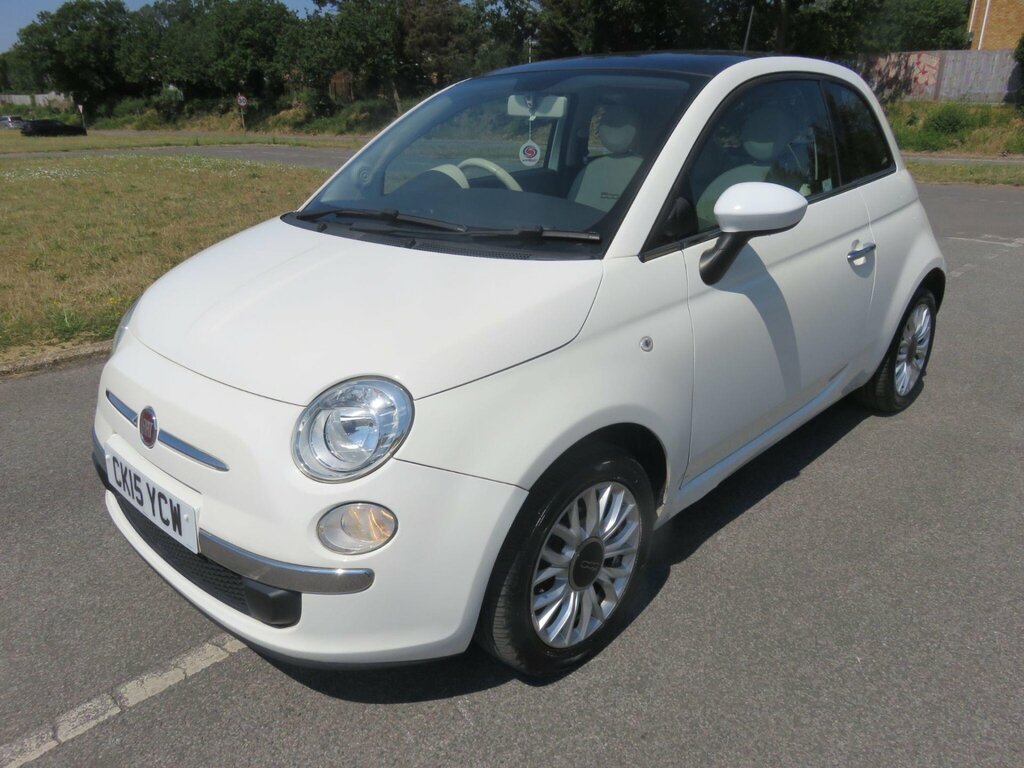 Fiat 500 1.2 Lounge Dualogic Euro 6 Ss White #3