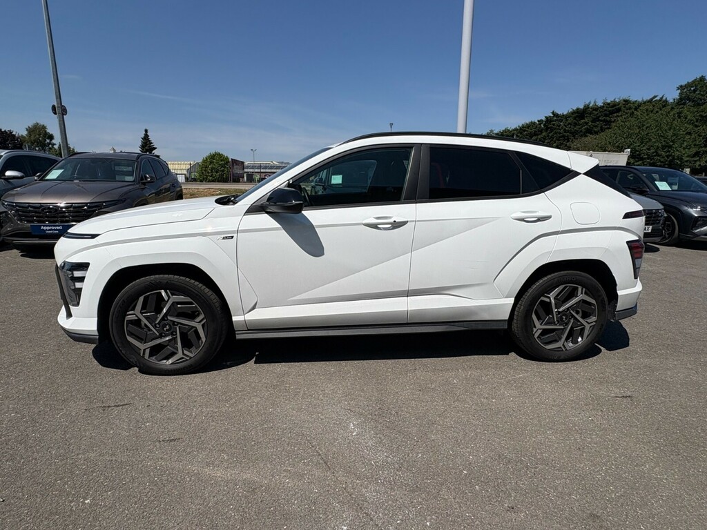 Hyundai Kona N Line Hybrid 1.6 T-gdi Hev 129Ps White #4