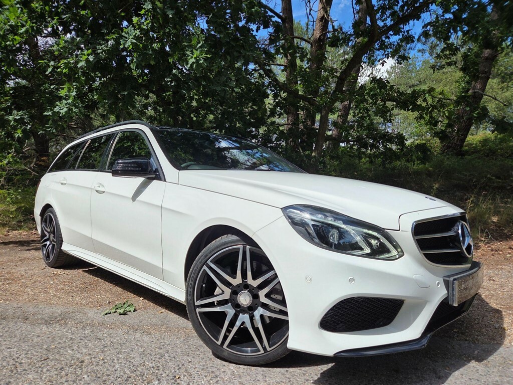 Mercedes-Benz E Class 3.0 V6 Bluetec Amg Night Edition Premium G-troni White
