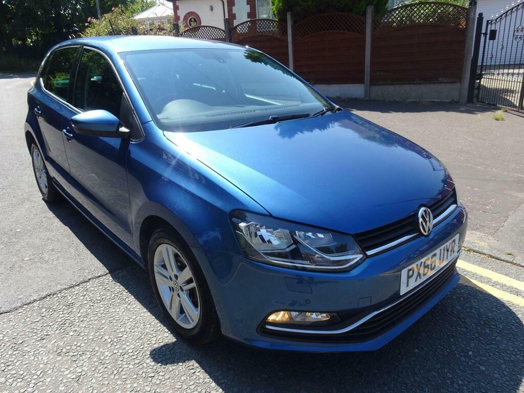 Volkswagen Polo 1.2 Tsi Bluemotion Tech Match Euro 6 S S PX66UYR Blue #4