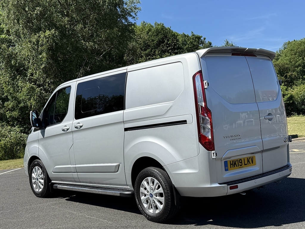 Ford Transit Custom 2.0 300 Ecoblue Limited Crew Van Double Cab Di HK19LKV Silver #5