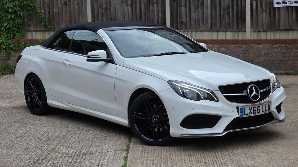 Mercedes-Benz E Class Convertible 2.1 E220d Amg Line Edition Cabriolet G White
