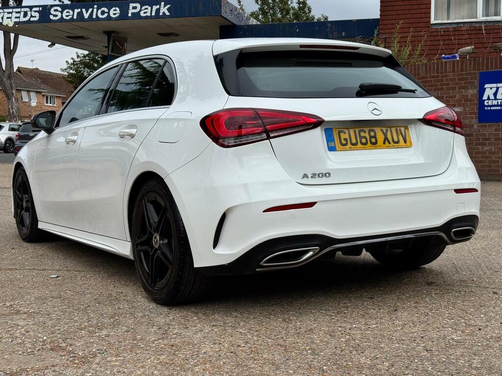 Mercedes-Benz A Class Hatchback 1.3 A200 Amg Line 7G-dct Euro 6 Ss GU68XUV White #4