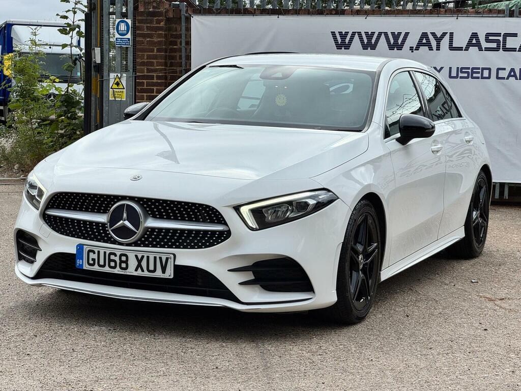 Mercedes-Benz A Class Hatchback 1.3 A200 Amg Line 7G-dct Euro 6 Ss GU68XUV White #3
