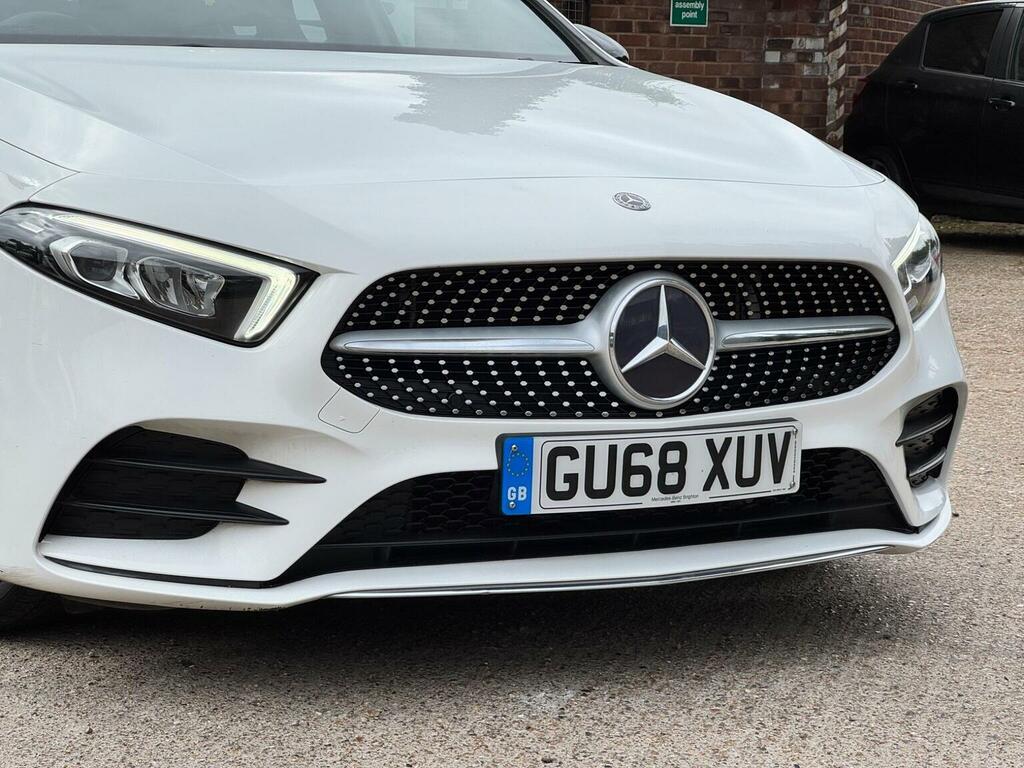 Mercedes-Benz A Class Hatchback 1.3 A200 Amg Line 7G-dct Euro 6 Ss GU68XUV White #2