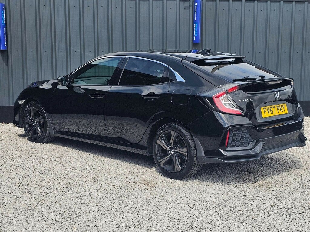 Honda Civic Hatchback 1.6 I-dtec Ex Euro 6 Ss 201867 FV67PKY Black #4