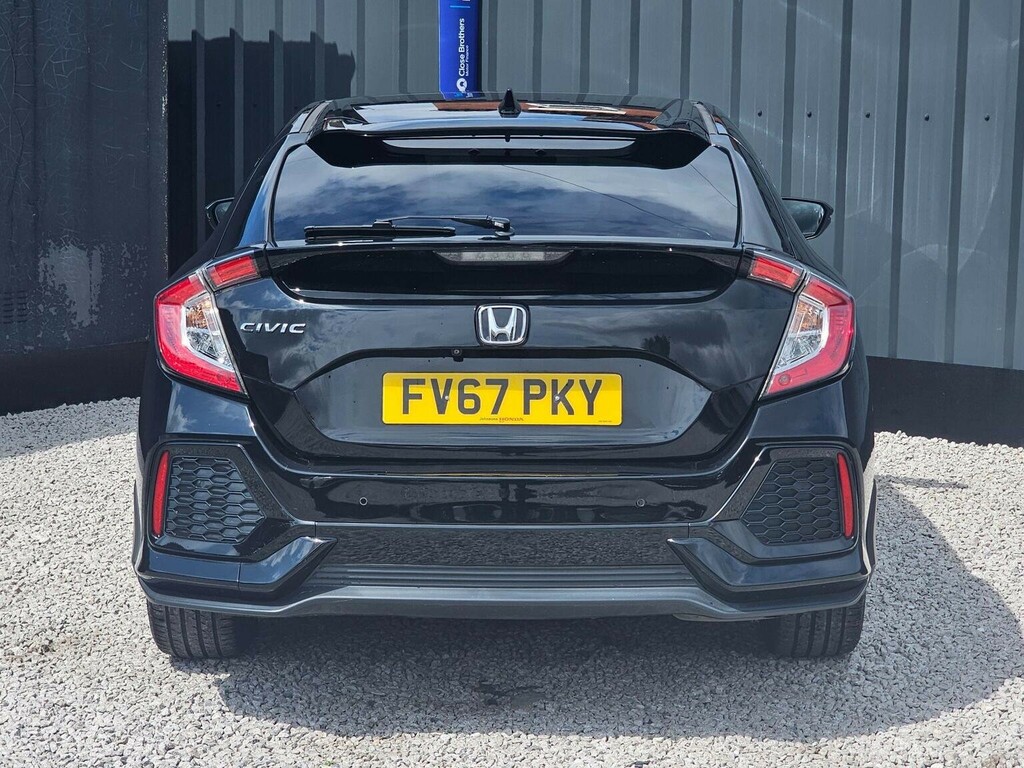 Honda Civic Hatchback 1.6 I-dtec Ex Euro 6 Ss 201867 FV67PKY Black #6