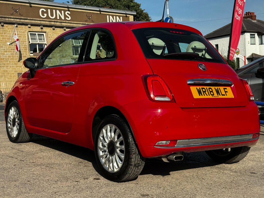 Fiat 500 1.2 Lounge Hatchback Euro 6 Ss Red #6