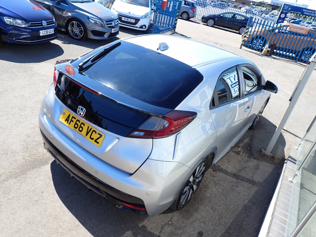 Honda Civic 1.8 I-vtec Se Plus Navi Hatchback Man AF66VCZ Silver #5
