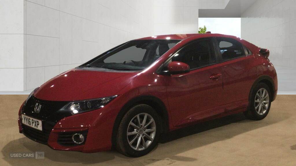 Honda Civic 1.6 I-dtec Se Plus YY16PXP Red #2