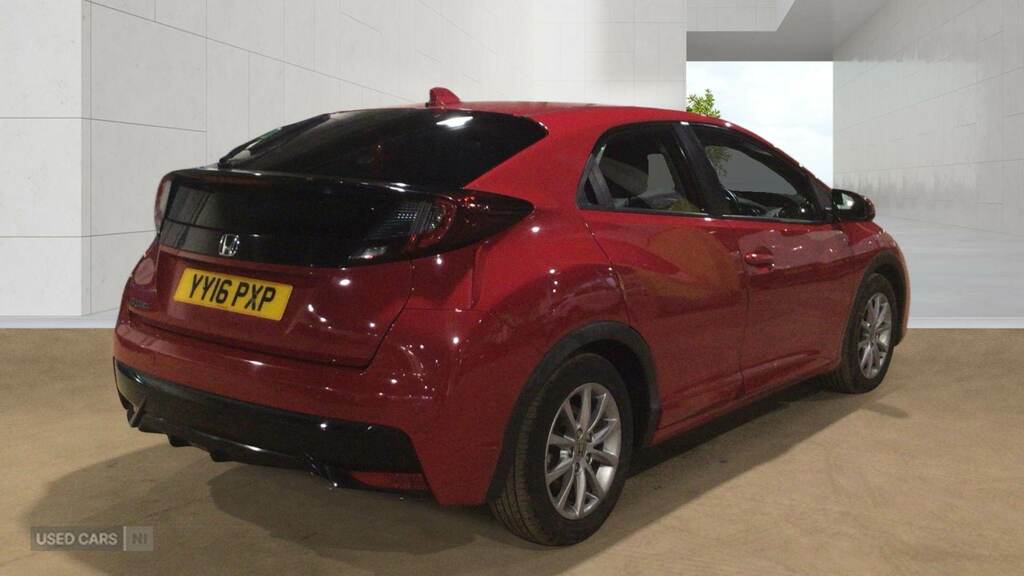 Honda Civic 1.6 I-dtec Se Plus YY16PXP Red #4