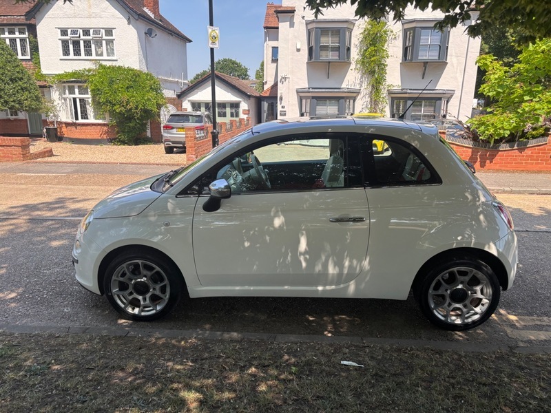 Fiat 500 Lounge White #6