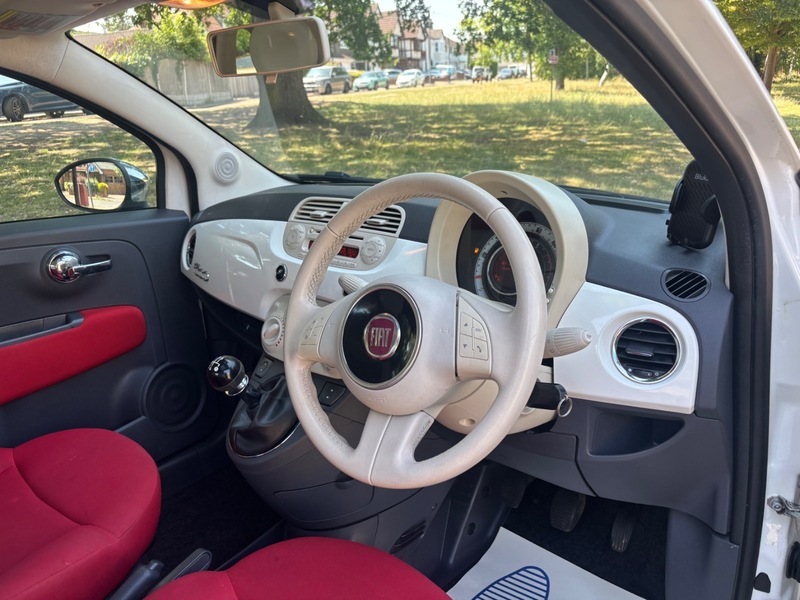 Fiat 500 1.4 Sport Hatchback Euro 5 Ss White #14