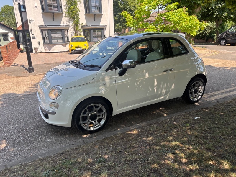 Fiat 500 Lounge White #5